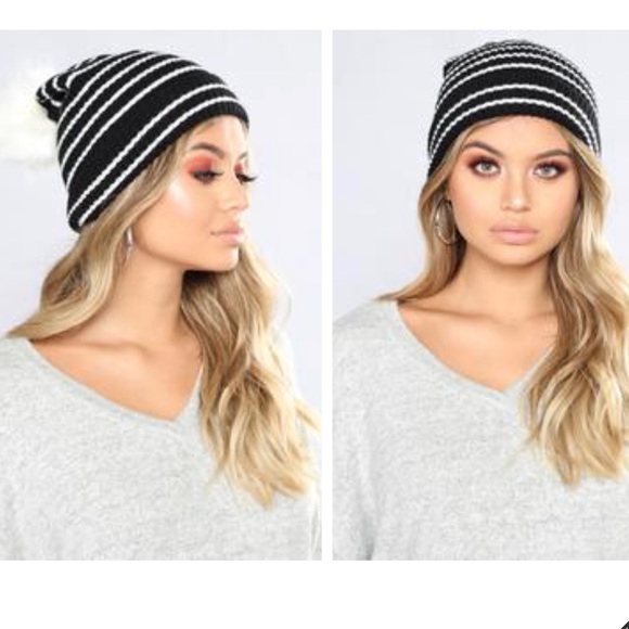 Striped beanie - Picture 2 of 2